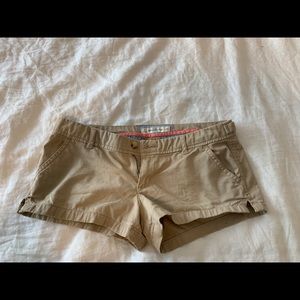 Khaki shorts from Abercrombie